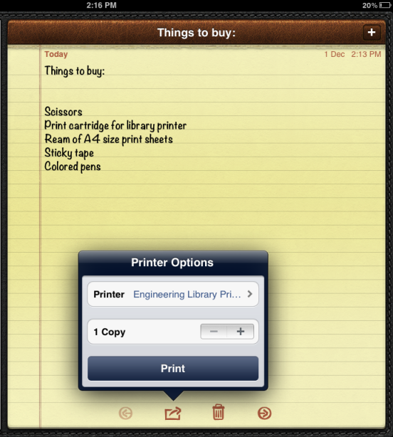 从iPad打印到服务器共享的打印队列