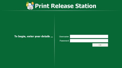 Release station login screen