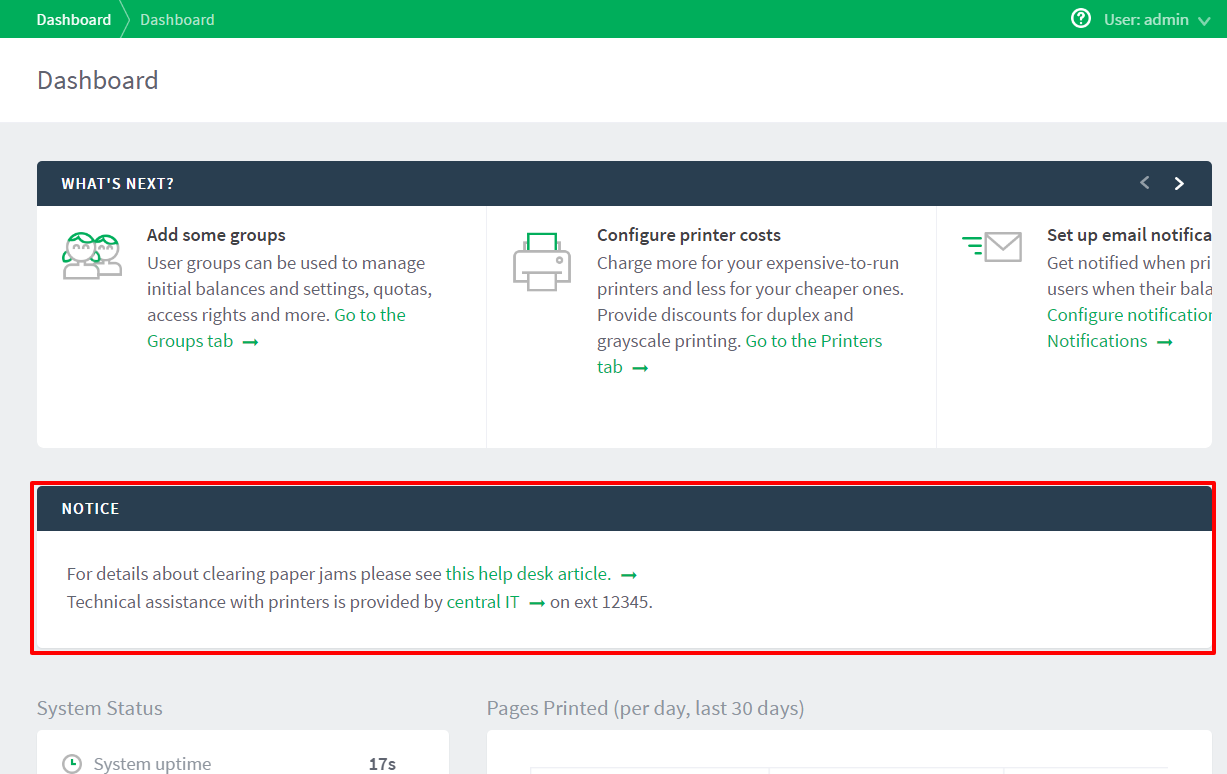 Customize the Admin web interface