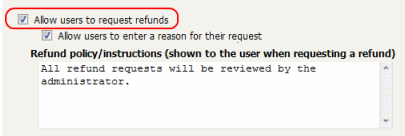 Enabling end-user print job refund requests