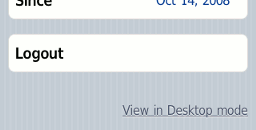 View in Desktop mode link