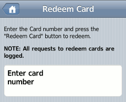 Mobile user web tools - redeem TopUp/Pre-Paid Card