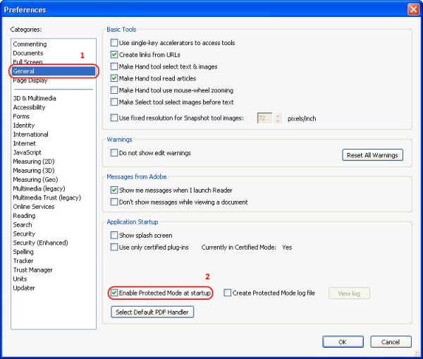 Modifying Adobe Reader X's Protected Mode