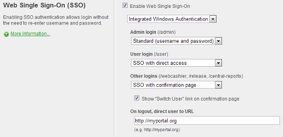 Single Sign-on Configuration