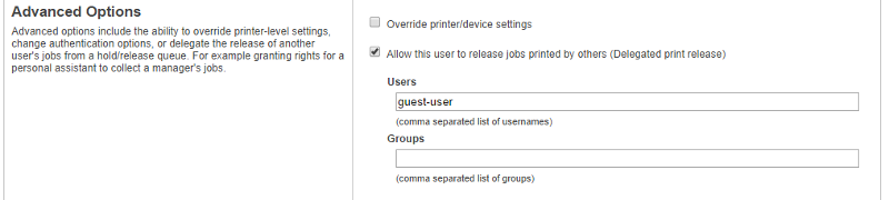 Setting a delegate for the guest-user account