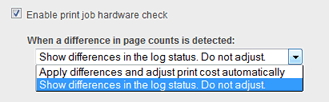 Hardware check adjustment options