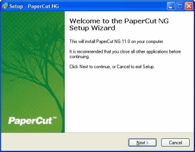 Setup wizard