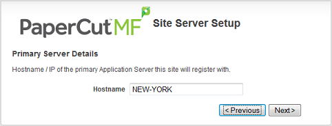 Application server IP/Hostname