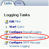 ISA Server 2004/2006 - Configure Proxy Logging option