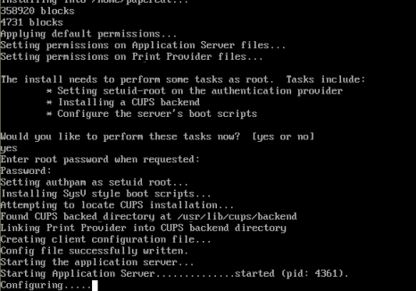 The Novell OES Linux install process
